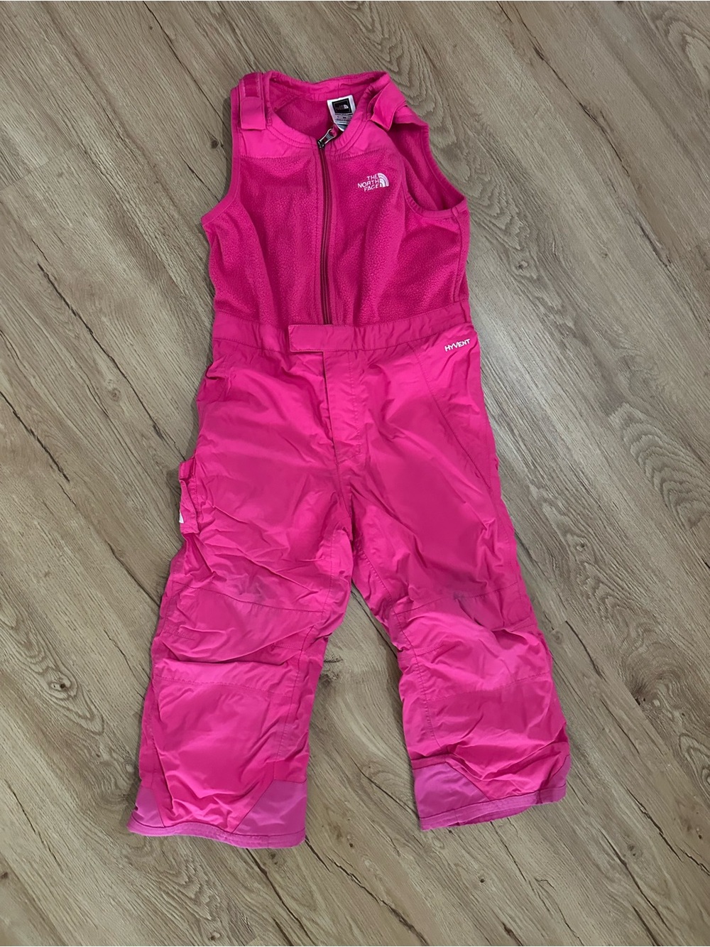 The North Face Girls Pink Snow Bib